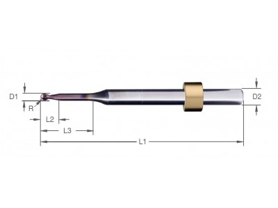 Fräswerkzeug - Zirkon ⌀2.00mm  (N4+)