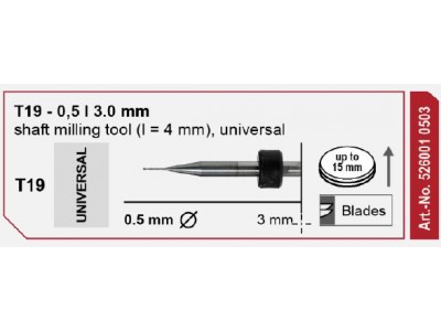 T19 - 0.5 I 3.0 mm end mill