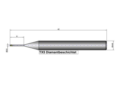 TX5 - Fräswerkzeug - Zirkon (0.6mm)